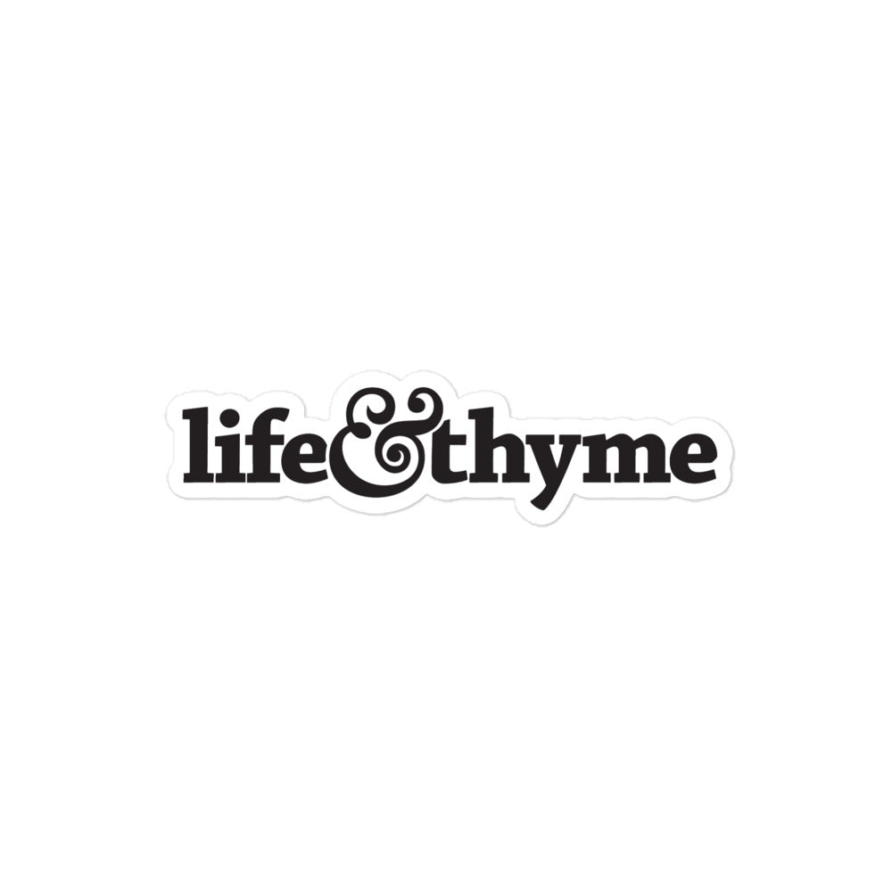 Life & Thyme Sticker